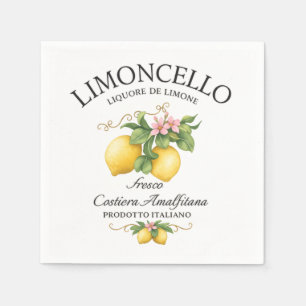 Limoncello Italy Amalfi Coast Napkins