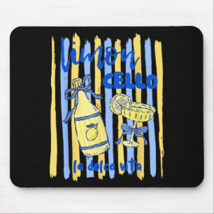 Limoncello la dolce vita amalfi coast lemon mouse pad