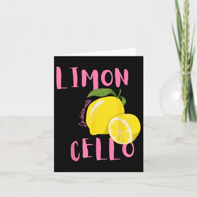Limoncello La Dolce Vita Italian Lemon  Card (Front)