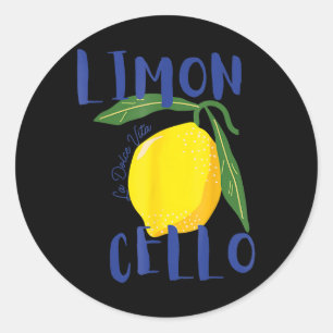 Limoncello La Dolce Vita Italian Lemon Men Women Classic Round Sticker