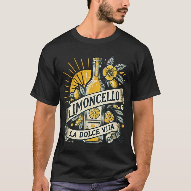 Limoncello La Dolce Vita Team Italy Amalfi Lemon  T-Shirt (Front)