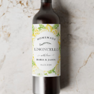 Limoncello Lemon Tree Favor Mini Bottle Label