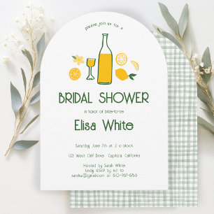 Limoncello Lemonade CUSTOM Arch Bridal Shower Invitation