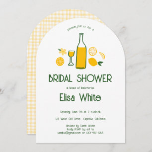Limoncello Lemonade CUSTOM Arch Bridal Shower Invitation