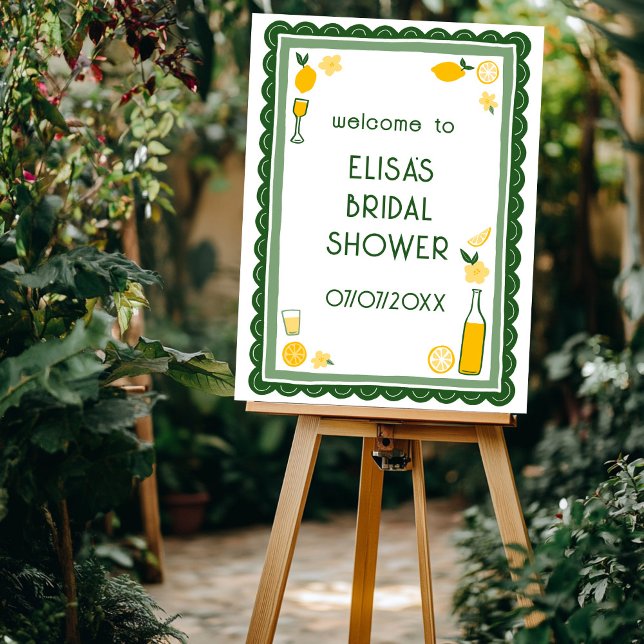 Limoncello Lemonade CUSTOM Bridal Shower WELCOME Foam Board (Limoncello Lemonade CUSTOM Bridal Shower WELCOME Foam Board
)