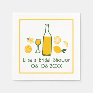 Limoncello Lemonade Lemon CUSTOM Bridal Shower Napkins