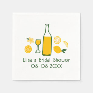 Limoncello Lemonade Lemon CUSTOM Bridal Shower Napkins