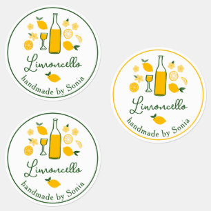 Limoncello Lemonade Lemon Handmade Craft CUSTOM  Labels