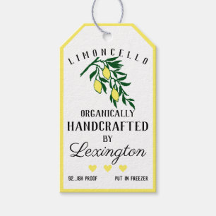 Limoncello Lemons On A Branch Bottle Hang Tag