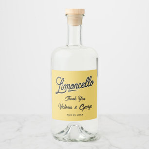 Limoncello Liquor Bottle Label