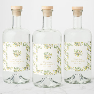 Limoncello Liquor Bottle Label