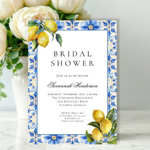 Limoncello Mediterranian Bridal Shower Invitation