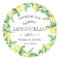 Limoncello Monogram Favor Classic Round Sticker