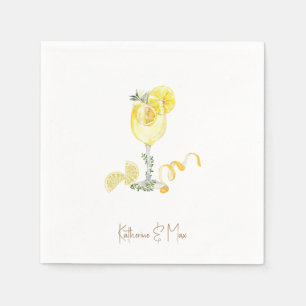 Limoncello Personalized Napkins