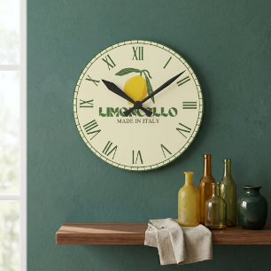 Limoncello Round Clock