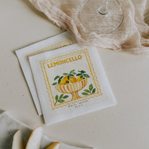 Limoncello Stamp   Italian Wedding Bar Napkins