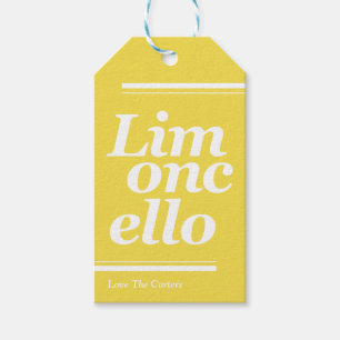 Limoncello Thank you Wedding Gift Tags