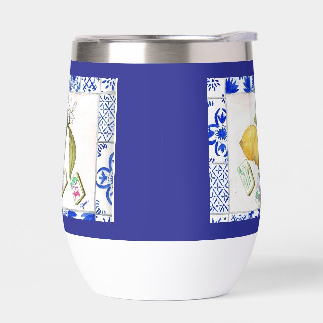 limoncello wine tumbler (Left)