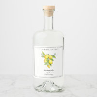 Limoncello with Italian style Lemon