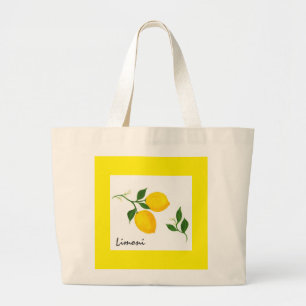 Limoni - Lemons & Leaves Tote Bag