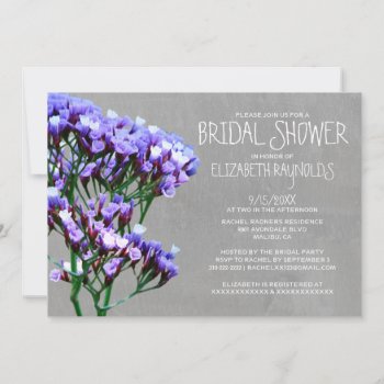 Limonium Bridal Shower Invitations by topinvitations at Zazzle