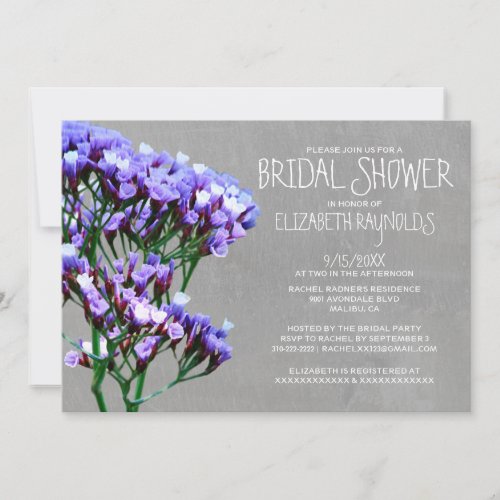 Limonium Bridal Shower Invitations