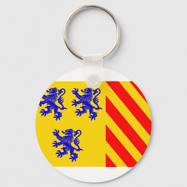 Limousin (Alternate), France flag Keychain (Front)