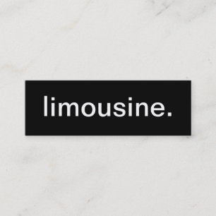 Limousine Business Card