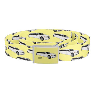 Limousine cartoon illustration belt