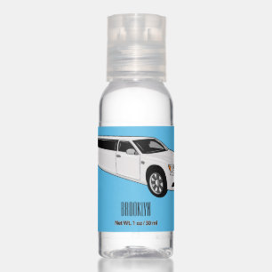 Limousine cartoon illustration hand sanitizer