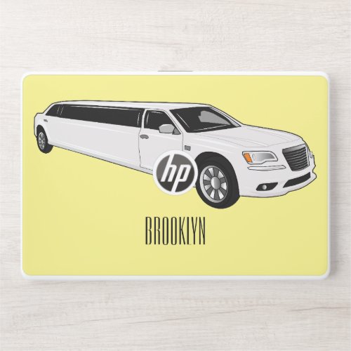 Limousine cartoon illustration HP laptop skin