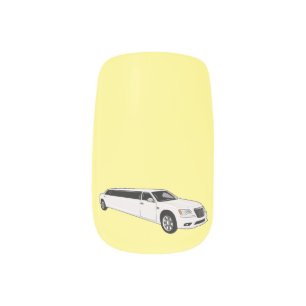 Limousine cartoon illustration minx nail art