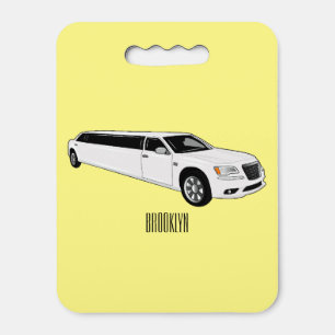 Limousine cartoon illustration seat cushion