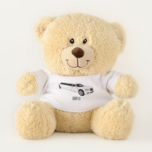 Limousine cartoon illustration teddy bear