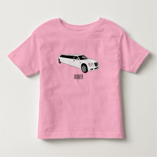 Limousine cartoon illustration toddler t_shirt