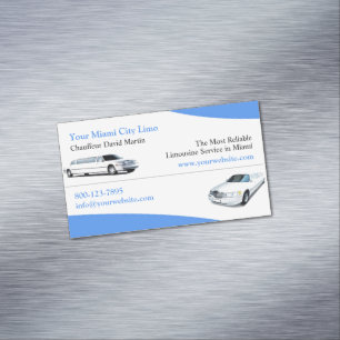Limousine Driver Business Card Magnet