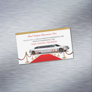 Limousine Driver Business Card Magnet