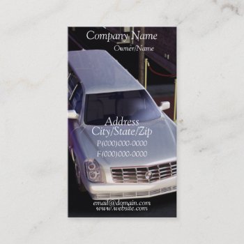 Limousine Limo Driver Business Card by Baysideimages at Zazzle