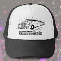 Limousine Luxury Car Hire Business. Trucker Hat