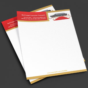 Limousine Service Red Carpet Letterhead Template