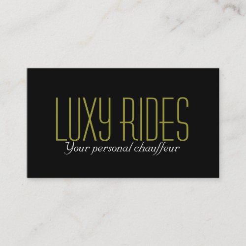 Limousines Limo Car Services Driver Business Card