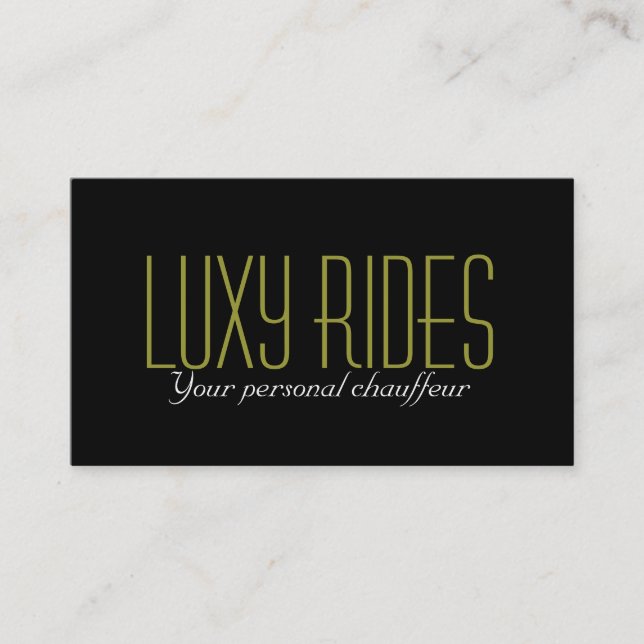 Limousines Limo Car Services Driver Business Card (Front)