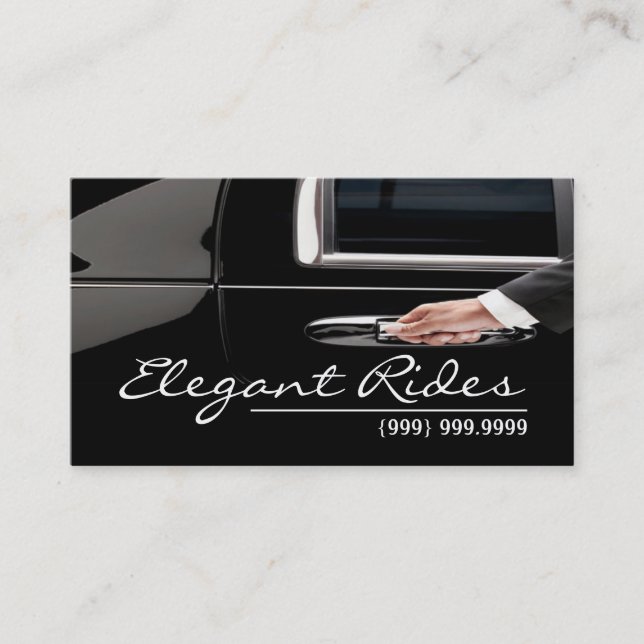 Limousines Limo Car Services Driver Business Card (Front)