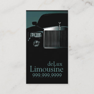 Limousines, Limo Services, Driver Business Card