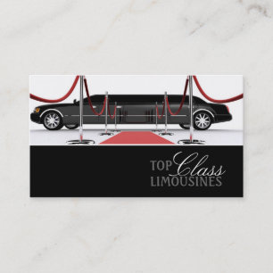 Limousines, Limo Services, Driver Business Card