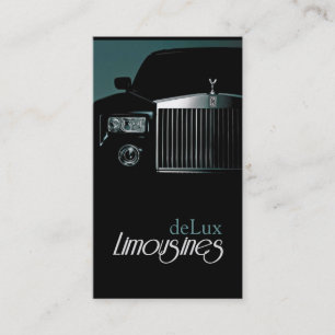 Limousines, Limo Services, Driver Business Card