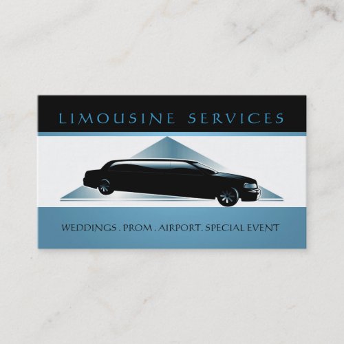 Limousines, Limo Services, Driver Business Card