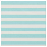 Limpet Shell Aqua &amp; White Striped Fabric