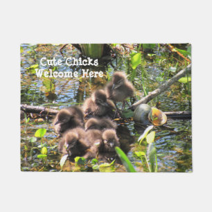 Limpkin Chicks (Wading Bird) -  Welcome  Doormat