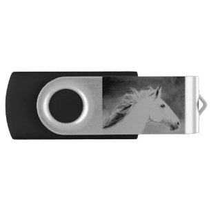 LIN26BW Mane in the Wind.tif Flash Drive